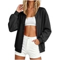 thumbnail image 6 of BRGZLK Button Down Sweatshirt Jacket for Women Casual Trendy Long Sleeve Open Front Cardigan Sweatshirts with Pockets Fall Winter Oversized Outfits 2026 Black XL, 6 of 9