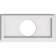 thumbnail image 1 of Ekena Millwork CMP10X5RE-03000 3 in. ID x 3.5 in. Rectangle Architectural Grade PVC Contemporary Ceiling Medallion, 1 of 7