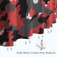 thumbnail image 6 of Red Camo Digital Pixel Pattern Shower Curtain 84"x72" ,Bathroom Decorative Shower Curtains Set with 12 Hooks,Modern Waterproof Washable Shower Curtain, 6 of 6