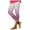 Purple, variant on GHSOHS Leggings for Women Casual Cropped Pants Yoga High Waist Leggings Summer Beach Pants Casual Workout Stretch Leggings Cotton Yoga Pants Blue Jeggings Capris Pants Summer Leggings for Women ,L