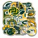 thumbnail image 1 of Paquete de stickers SUNSAIL 27 piezas Green Bay vinilo impermeable, 1 of 3