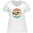 thumbnail image 3 of Inktastic Cycling Vintage Bicycle for Cyclist Women's Plus Size T-Shirt, 3 of 5