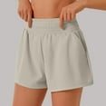 thumbnail image 3 of Running Shorts for Women High Waist Pockets Lightweight Breathable Yoga Gym Active Sports Workout Athletic Shorts, 3 of 6