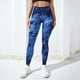 thumbnail image 3 of Gibobby Leggings de yoga para mujer Pantalones de fitness de cintura alta teñidos con para mujer Pantalones de yoga de levantamiento de cadera de me(Azul oscuro,CH), 3 of 4