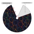 thumbnail image 4 of Kll 48" Christmas Tree Skirt Colorful Balloons Xmas Tree Skirts Mat For New Year Xmas Holiday Party Indoor Outdoor Home Decoration, 4 of 9
