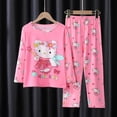 thumbnail image 1 of Sanrio-Pijama de Anime de Hello Kitty para niños, conjunto de ropa de casa de manga larga, pantalones, My Melody Kuromi Cinnamoroll, regalo para niños, 1 of 4