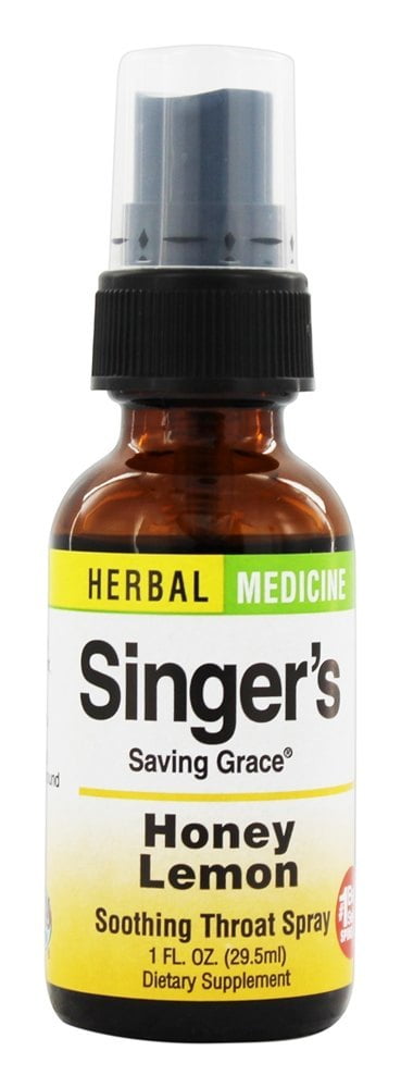 Herbs Etc - Singer's Saving Grace Soothing Throat Spray Honey Lemon - 1 fl. oz