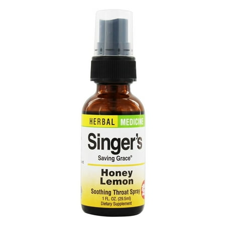 Herbs Etc - Singer's Saving Grace Soothing Throat Spray Honey Lemon - 1 (Best Throat Spray For Singers)