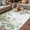 Green, variant on Sage Green Leaves Outdoor Rug for Patio/Deck/Porch, Non-Slip Large Area Rug 3 x 5 Ft, Weeping Spring Floral Elegant Pastoral Indoor Outdoor Rugs Washable Area Rugs, Camping Rug Carpet Runner