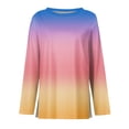 thumbnail image 4 of Tops for Women 2026 Trendy Polka Dot Long Sleeve Shirts Dressy Casual Crewneck Loose Fit Tunic Blouses Spring Outfits, 4 of 5
