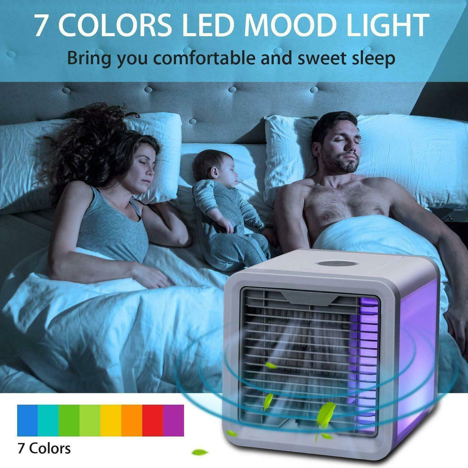 Air Conditioner Mini Cool Bedroom Desk Portable Cooler Fan Cube Water