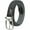 Black/Gray, variant on Men's Stretch Braided Reversible Leather Trim Belt, Black/Gray, S/M (32-36)