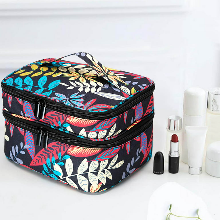 NewFerU Deluxe Basic Sewing Kit Box Small Vintage Storage Bag Organizer for Girl Kids,Women Men Adults,Travel,Beginners,Emergencies with Handmade