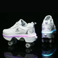 thumbnail image 6 of KOFUBOKE Roller Skate Shoes - Sneakers - Roller Shoes 2-in-1 Suitable for Outdoor Sports Skating Invisible Roller Skates The Best Choice for Building Confidence Style, 6 of 9
