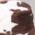 thumbnail image 5 of Plush Bucket Hat Fisherman Hat with Adjustable Drawstring Leopard Print Winter Fisherman Hat with Adjustable Strap Windproof, 5 of 5