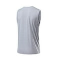 thumbnail image 4 of Dagegui Under $10 Athletic Tank Tops for Men Ice Silk Cooling Sleeveless Shirts Big and Tall Muscle Tee Gym Running Workout Tanks Gray,M, 4 of 4