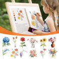 thumbnail image 3 of Set de cuaderno de acuarela TLM de 12 colores con pincel para DIY, 3 of 7