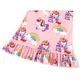 thumbnail image 5 of ATAIKU 2-Pack Girls Nightgowns 3-10Y Unicorn Sleepwear Night Sleep Dress Pajamas Little Kids Toddler Soft Nightgown, 5 of 9