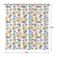 thumbnail image 5 of White Sun Cloud Pattern Shower Curtain 72"x72" ,Bathroom Decorative Shower Curtains Set with 12 Hooks,Modern Waterproof Washable Shower Curtain, 5 of 6