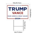 GARENAS 2024 Yard Signs 18 X 12 inches Double Printing TAKE AMERICA