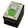 thumbnail image 2 of Elgin Women's Stone Case White Dial with Lime Green Leather Strap EG275ST-3, 2 of 2