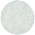thumbnail image 5 of SAFAVIEH Micro-Loop Herbert Geometric Chevron Wool Area Rug, Blue/Ivory, 5' x 8', 5 of 8