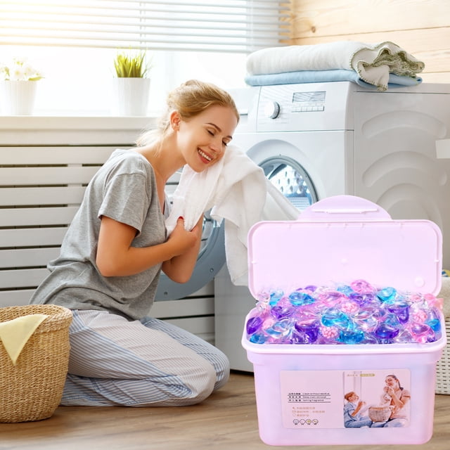 Cápsulas de detergente cinco en uno con aroma persistente y efecto resbaladizo (50 unidades, 200 ml aproximadamente)
