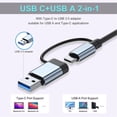 thumbnail image 5 of AUBEAMTO Aluminum 7 in 1 USB-A/USB-C Hub with USB 3.0, 4*USB 2.0,2*USB-C Ports for MacBook Pro Air and More Devices, 5 of 9