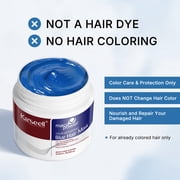 Karseell Blue Hair Color Depositing Mask, Deep Conditioner Treatment Intensely Hydrating, Refreshes Color & Tone 500ml/16.9oz