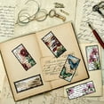 thumbnail image 3 of Sellos transparentes de flores vintage para hacer tarjetas, sellos de silicona con forma de mariposa y seta retro, 3 of 9