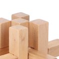 EseeAier Wooden Brain Teaser Lock Toy Flexible Fingers Intellectual