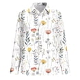 thumbnail image 4 of WRKEKC Long Sleeve Tops for Women Vintage Print Button Front Collared Shirt with Colorful Pattern and Lightweight Breathable Cotton Fabric, 4 of 6
