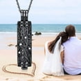 thumbnail image 4 of Tree of Life Urn Necklace for Ashes for Women Cylinder Cremation Jewelry for Ashes Tube / Glass Keepsake Memorial Jewelry Gifts Ash Necklace w/Funnel Filler, 4 of 7