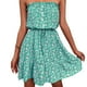 thumbnail image 2 of Vestido Sin Tirantes De Verano Vestido Con Estampado Floral Elegante Y Elegante Poliéster Informal Para Fiesta De Verano ANGGREK Ropa, 2 of 5