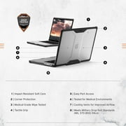 UAG MacBook Pro 16 Case M5 2026 M4 2024 M3 2023 Pro/Max Chip Rugged Lightwieght Touch ID Military Grade Dropproof Laptop Cover, Plyo Translucent Clear Ice