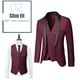DPTALR Men's Business Casual, Men's Wedding And Groom Dresses (coat + Vest + Trousers) - image 3 of 7