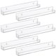 thumbnail image 1 of Paquete de 6 estanterías flotantes acrílicas invisibles para habitación de niños, estante transparente para esmalte de uñas de 15 pulgadas montado en la pared, estante de pared para almacena, 1 of 5