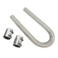 thumbnail image 1 of 36 Inch Flexible Stainless Steel Radiator Hose Kit Clamps Universal Flex Radiator Coolant Water Hose With Billet, 1 of 7