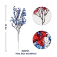 thumbnail image 3 of 15 Pcs 4th of July Artificial Flowers Fake Patriotic Babys Breath Flowers for Independence Day Decor Blue White Red Silk Flowers for Memorial Day Floral Arrangement Home Wedding, 3 of 7