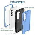 thumbnail image 2 of Étui Hybride Robuste pour Samsung Galaxy S23 Plus Protection Intégrale Étui Rigide PC Pare-Chocs TPU Souple Résistant aux Rayures Antichoc pour Samsung S23+, Bleu, 2 of 7