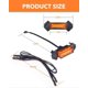 thumbnail image 5 of Amber Yellow LED Grille with Fuse for Tacoma TRD PRO Front Grille 2016 2017 2018 (4pcs, Amber Shell with Amber Light), 5 of 5