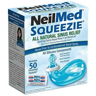 Nasaline® Nasal Rinsing System Kit with 50 Premixed Saline Packets - SQuiP