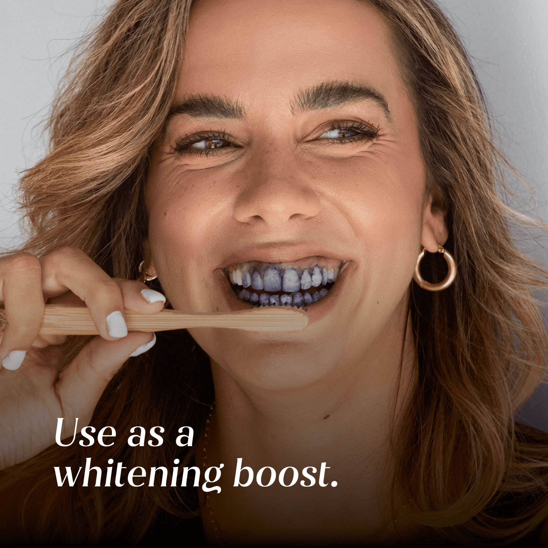 White Glo Purple Tooth Toner Color Correcting Teeth Whitening Serum, Fresh Mint, Peroxide Free, 1.7 fl oz (50 mL)