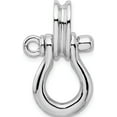thumbnail image 4 of Sterling Silver Polished 3D Large Shackle Link W/Pulley Pendant(Length 26.93) - Jbsp, 4 of 5