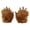 Brown, variant on Black Plush 3D Animal Paw Winter Warm Gloves Cute Handwear