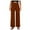 Brown, variant on YYDGH Women's Wide Leg Ribbed Knit Pants Casual Elastic High Waisted Loose Long Pants Solid Color Palazzo Trousers Green XXL