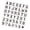 3, variant on 40Pcs Alphanumeric Drawing Templates PET Stencils for Artists Sketching