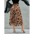 thumbnail image 3 of Las mujeres de la mitad del vestido largo, verano de primavera de la calle Casual Fiesta Floral en capas falda de tul Nituyy Media falda de rejilla reversible, 3 of 5