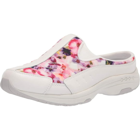 Easy Spirit Womens Traveltime525 Clog, White 140, 6.5