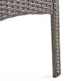 thumbnail image 3 of GDF Studio Magno Outdoor Acacia Wood and Wicker 7 Piece Dining Set with Cushion, Gray, 3 of 9